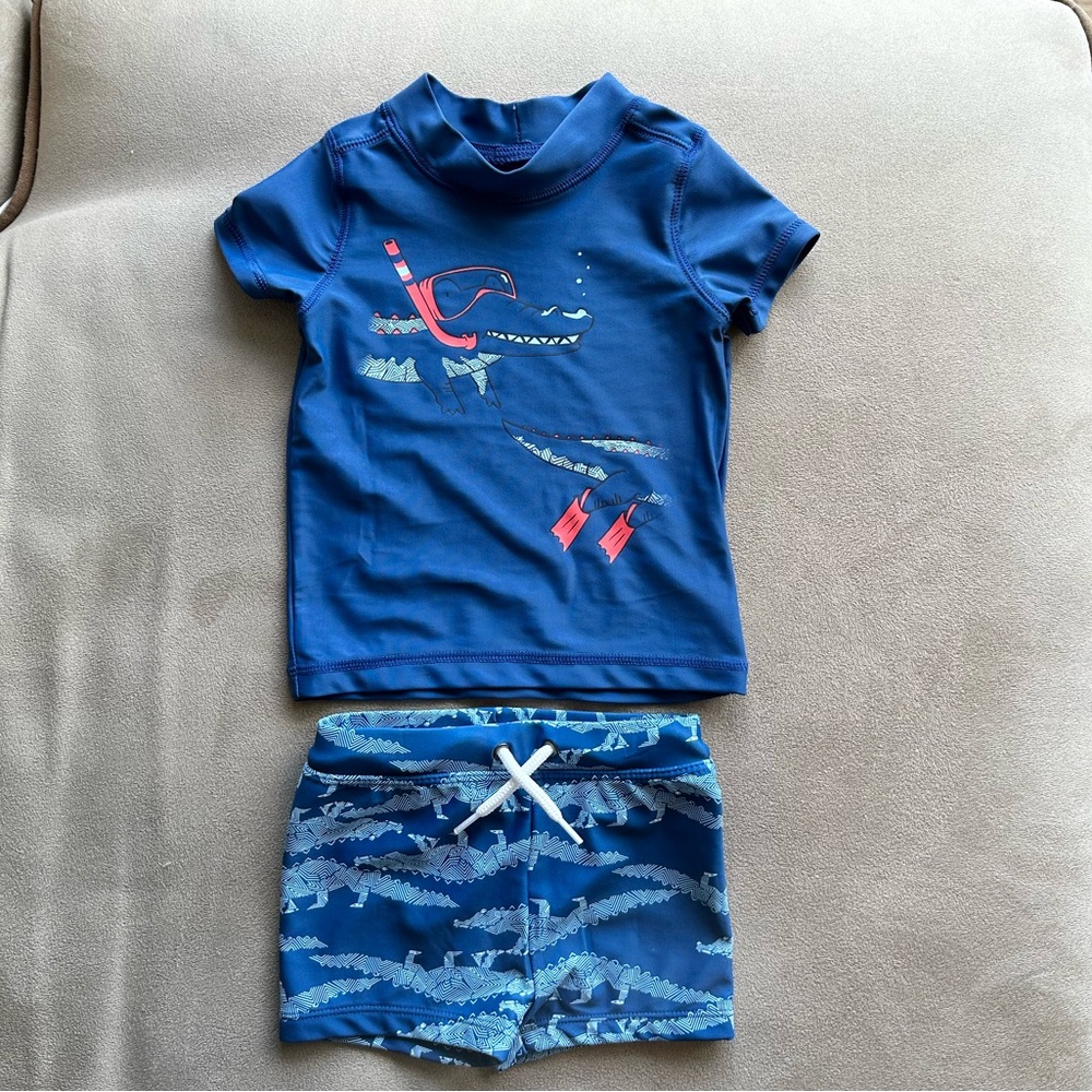Carters Baby 2-piece Rashguard Swim SetUPF +50 - 6M